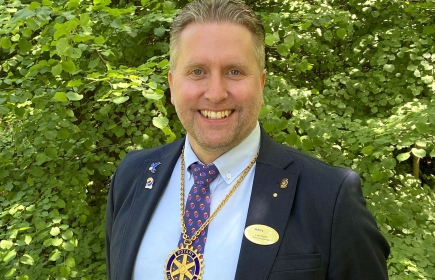 Lars Kylin, president i Knivsta Rotaryklubb